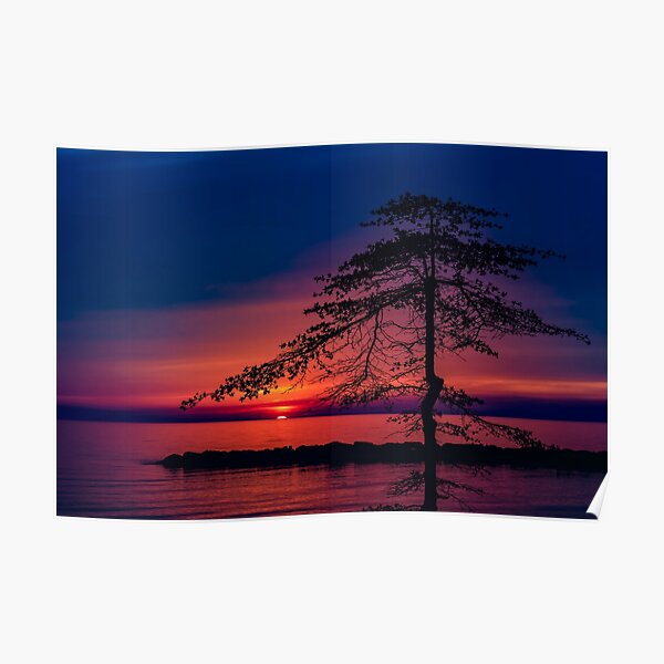 Sunset on Presque Isle, Erie Pa Poster