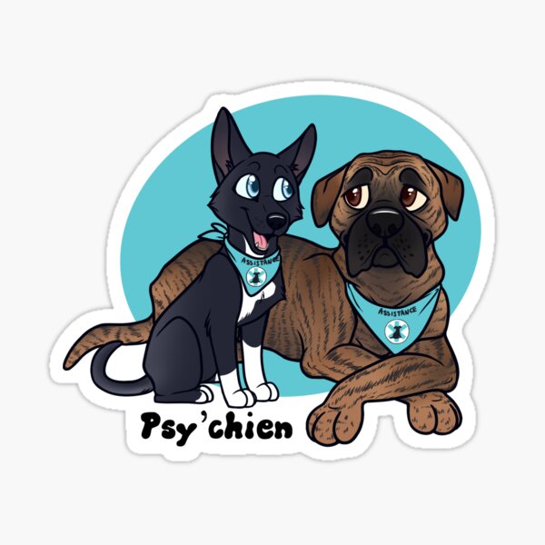 Duo de Psy'chien Sticker