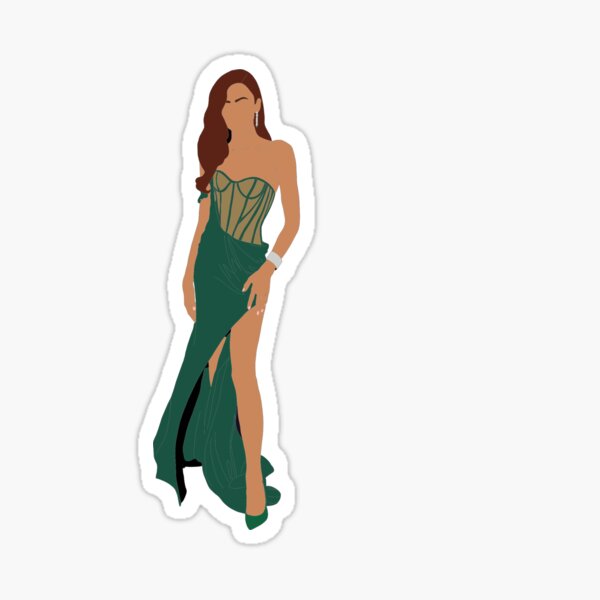 Item preview, Zendaya Green Dress designed and sold by roxyab.