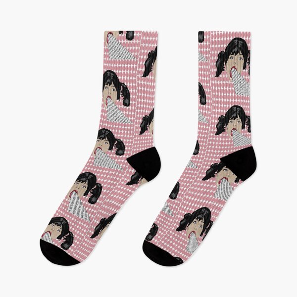 Item preview, Black Hair Comic Girl Spewing "Follow the White Rabbit" in Binary Code designed and sold by Michelle Sarah.