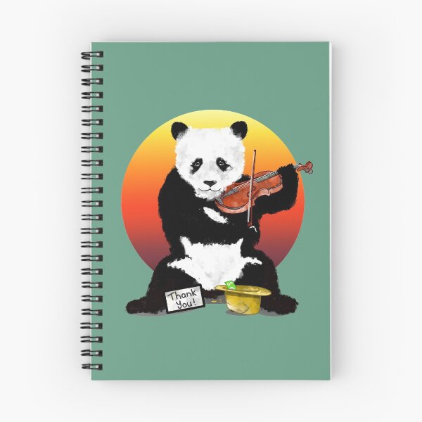 Item preview, Panda Bear Playing a Violin designed and sold by piedaydesigns.