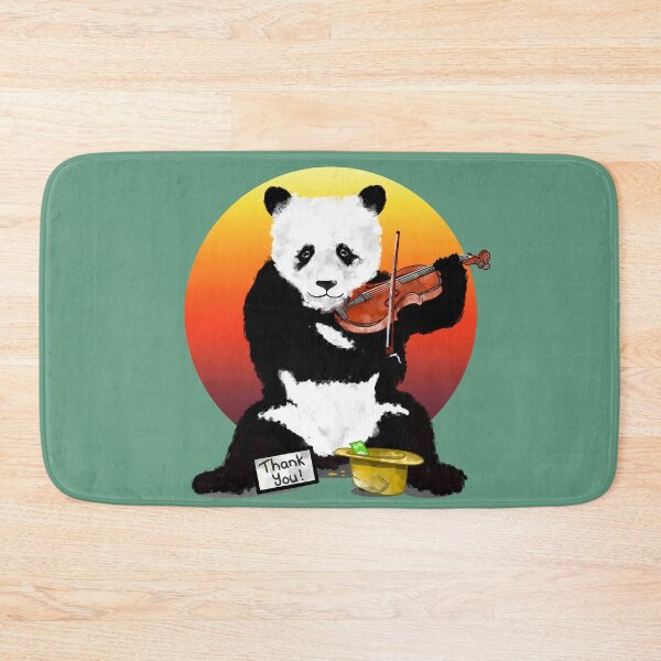 Item preview, Panda Bear Playing a Violin designed and sold by piedaydesigns.