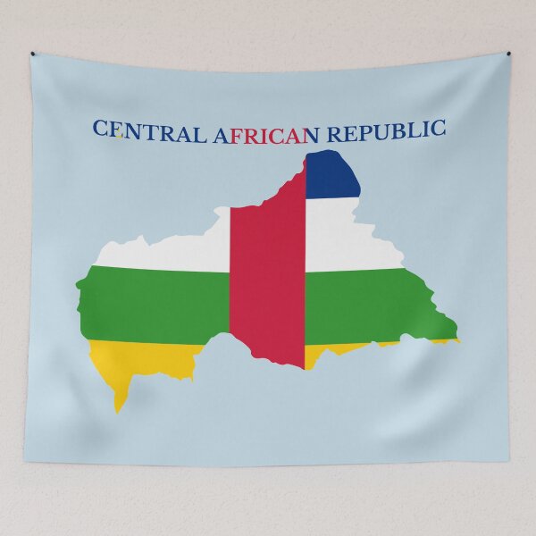 Item preview, Central African Republic  Map Flag designed and sold by marosharaf.