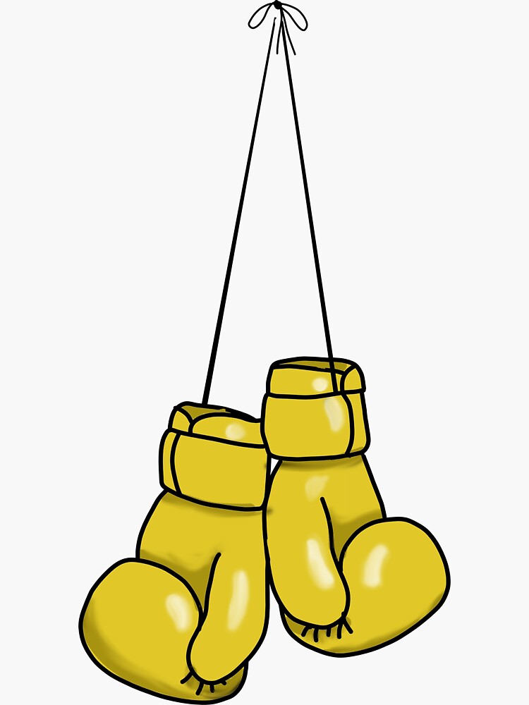 Sticker Gants De Boxe, Sticker Autocollant