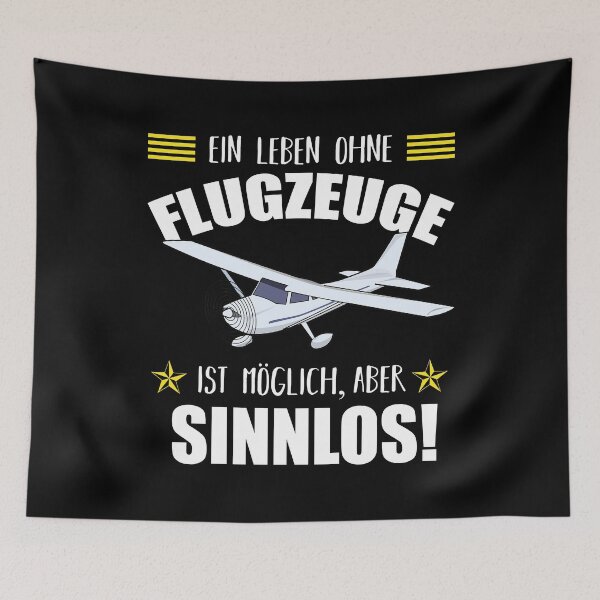 Artikelvorschau, Leben Ohne Flugzeug Sinnlos I Spruch Flieger entworfen und verkauft von Argentini.