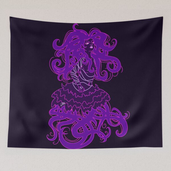 Item preview, Jellyfish Mermaid- purple designed and sold by Jenny Kirk.