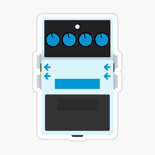 Digital Delay Pedal Sticker