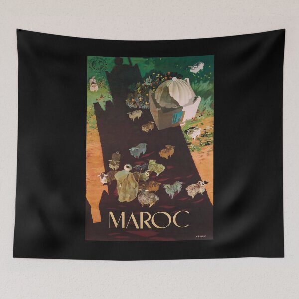 Artikelvorschau, Maroc vintage travel poster entworfen und verkauft von stickart-marek.