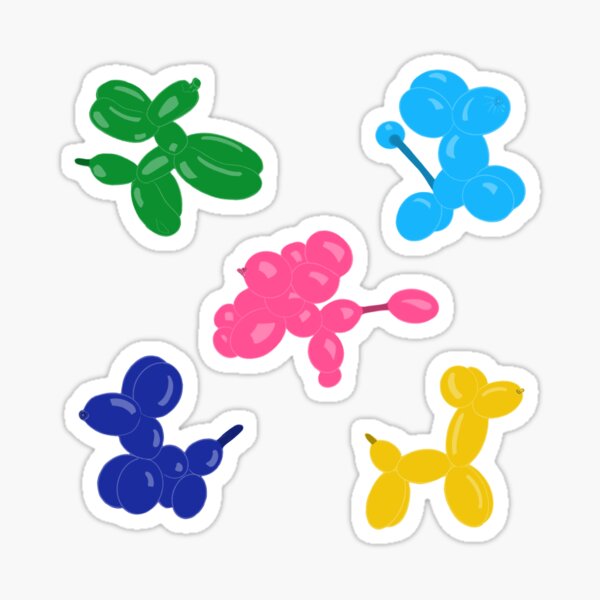 Balloon Dog Sticker Pack Sticker