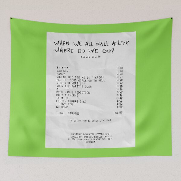 Item preview, album receipt designed and sold by Jenna Gardner.
