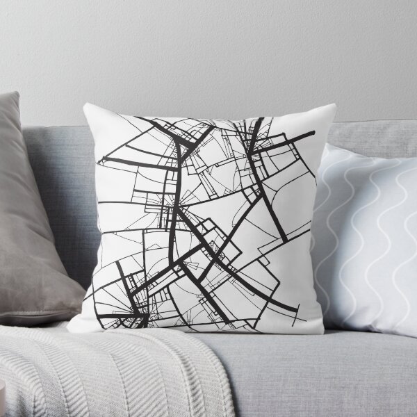Suspension (Fractal scaffold #2) Throw Pillow