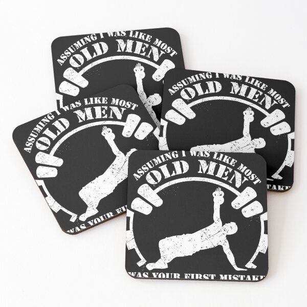 Item preview, Old Man Weight Lifting design For Old Strong People print designed and sold by Lisbob.
