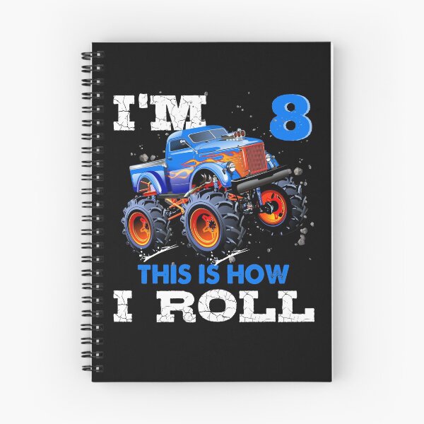 Item preview, I'm 8 This is How I Roll Monster Truck, Funny Kids 8 Year Old Birthday Party Gift designed and sold by PrintOfi.