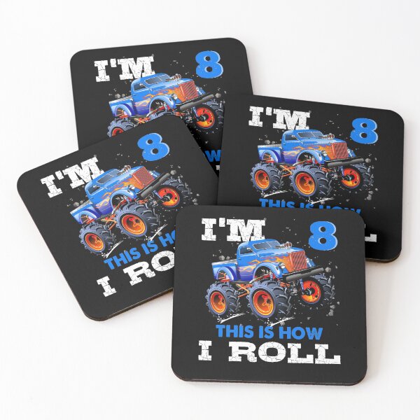 Item preview, I'm 8 This is How I Roll Monster Truck, Funny Kids 8 Year Old Birthday Party Gift designed and sold by PrintOfi.