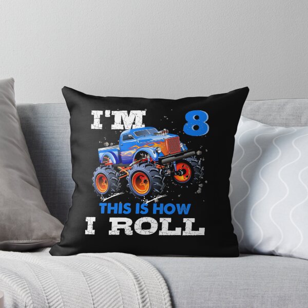 Item preview, I'm 8 This is How I Roll Monster Truck, Funny Kids 8 Year Old Birthday Party Gift designed and sold by PrintOfi.