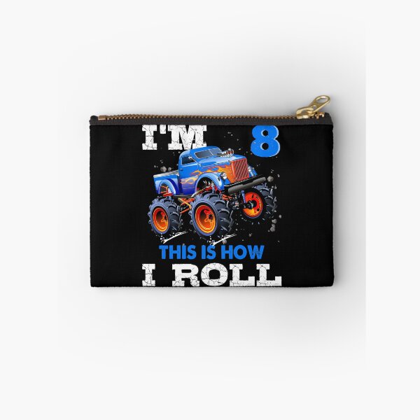 Item preview, I'm 8 This is How I Roll Monster Truck, Funny Kids 8 Year Old Birthday Party Gift designed and sold by PrintOfi.