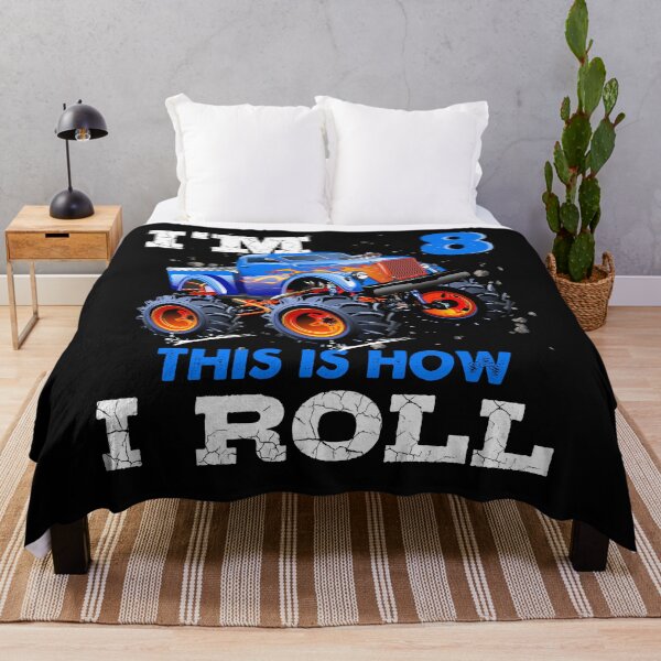 Item preview, I'm 8 This is How I Roll Monster Truck, Funny Kids 8 Year Old Birthday Party Gift designed and sold by PrintOfi.