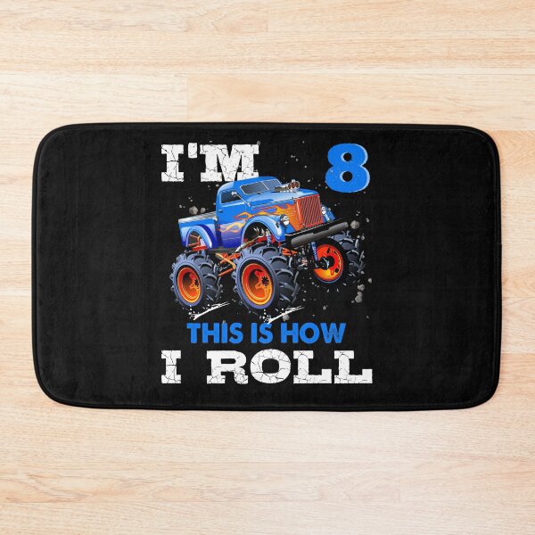 Item preview, I'm 8 This is How I Roll Monster Truck, Funny Kids 8 Year Old Birthday Party Gift designed and sold by PrintOfi.