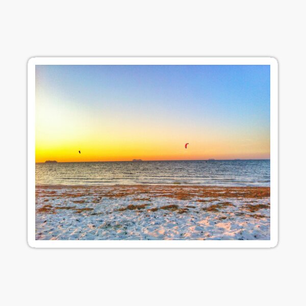 Big ships sailing on the ocean Sticker