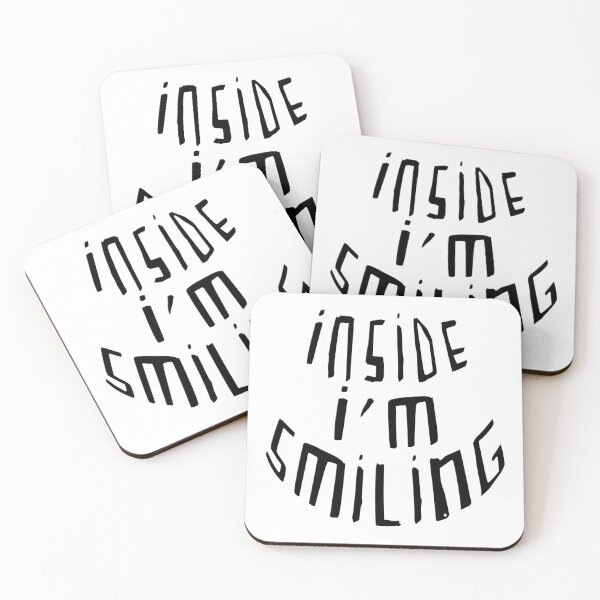 Item preview, Smile, Inside I am Smiling designed and sold by badlydrawnbabe.