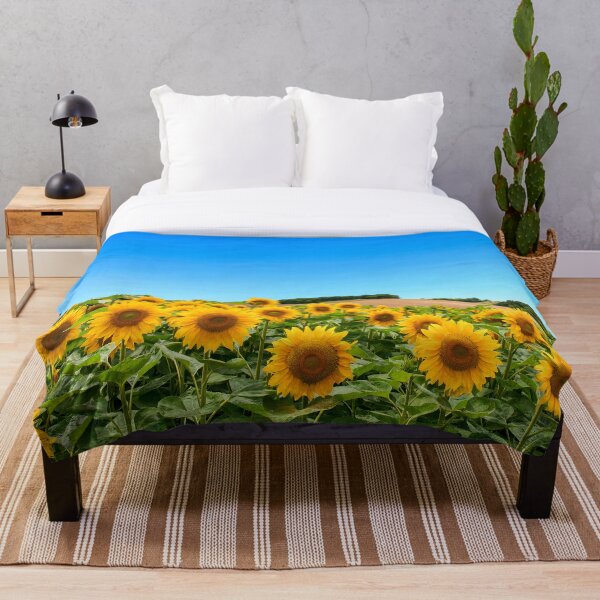 Item preview, Sunflower Field in a Clear Sky designed and sold by Tim Scott.
