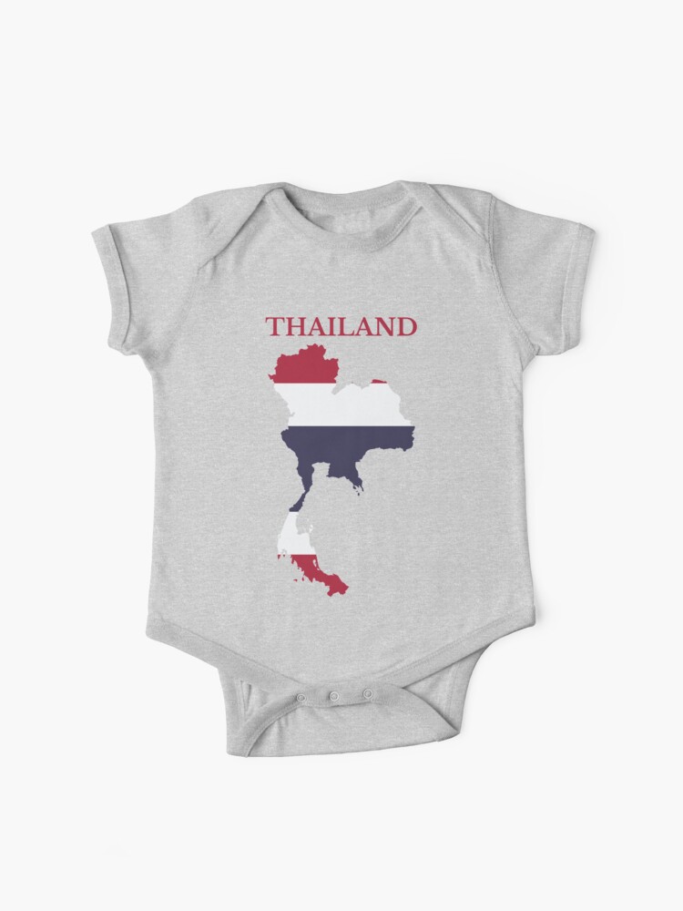 Thailand flag map Baby One-Piece for Sale by MKCoolDesigns MK