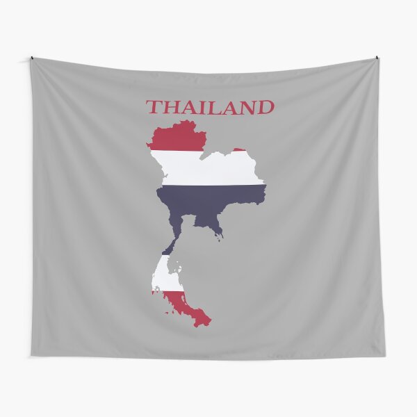 Item preview, Thailand flag map designed and sold by marosharaf.