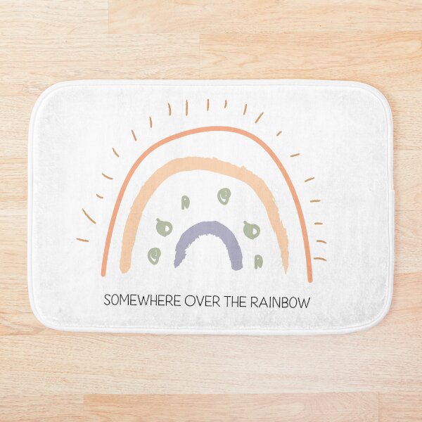 Item preview, Colorful, Pastel, Boho, Rainbow with Somewhere Over The Rainbow Quote designed and sold by lasleepypua.
