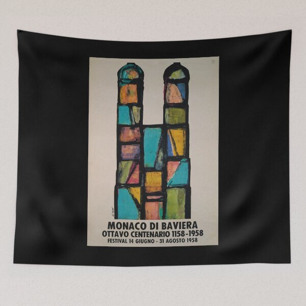 Item preview, Monaco di Baviera vintage travel poster designed and sold by stickart-marek.