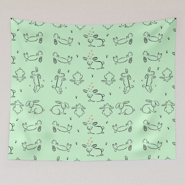 Item preview, Cute Bunnies Collection Lime Green designed and sold by AnnesLovelys.