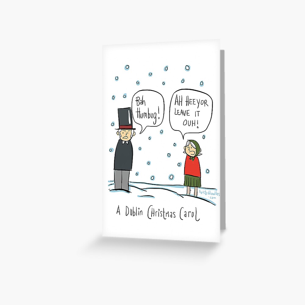 A Dublin Christmas Carol Greeting Card