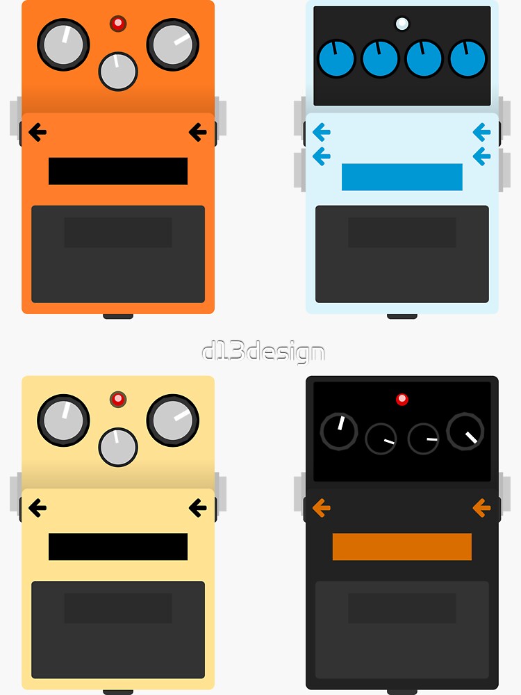Guitar Pedals - Set #1 by d13design