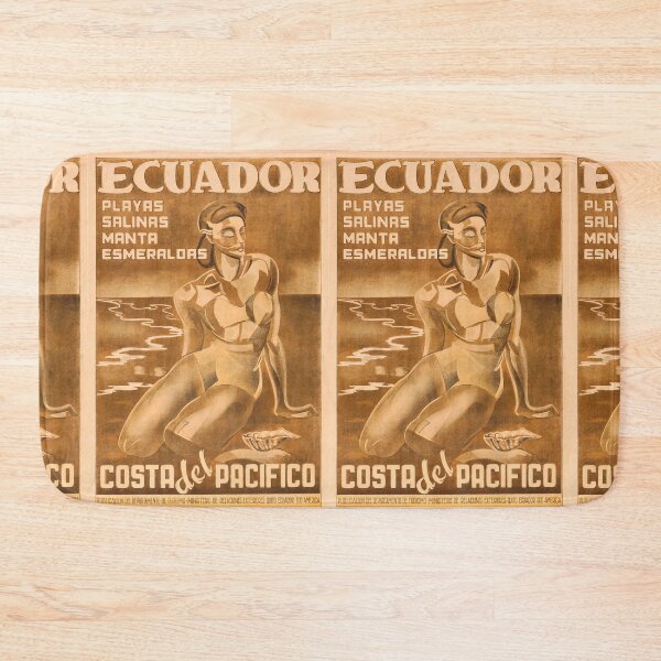 Item preview, Ecuador vintage travel poster designed and sold by stickart-marek.