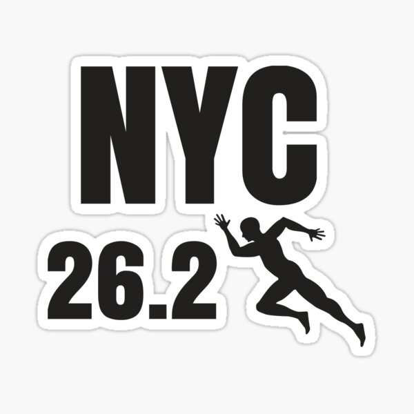 "New York Marathon Major NYC Running Design" Sticker for Sale by dfitts