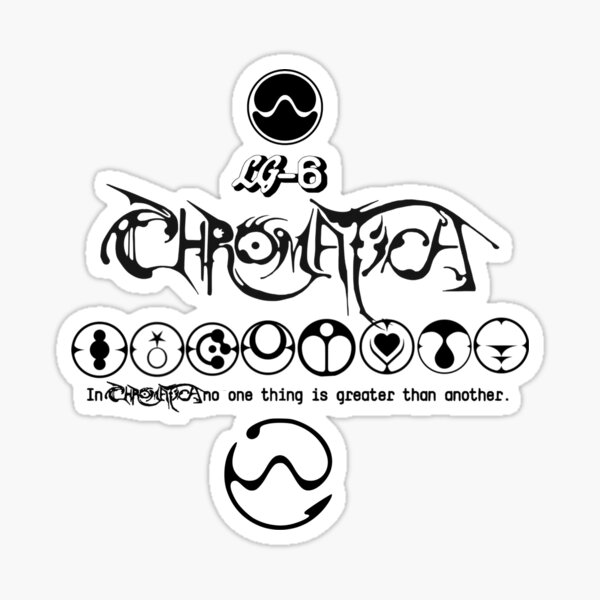Item preview, Chromatica LG6 Sine Wave All Tribes Black and White designed and sold by AlertStore.