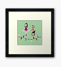 Stop Motion Christmas - Jeff/Annie (Style B) Framed Print