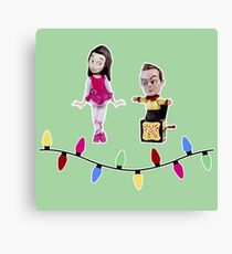 Stop Motion Christmas - Jeff/Annie (Style B) Canvas Print
