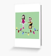 Stop Motion Christmas - Jeff/Annie (Style B) Greeting Card