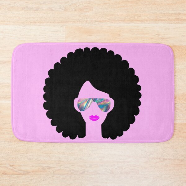 Item preview, hologram print afro girl  designed and sold by Gossip Rag.