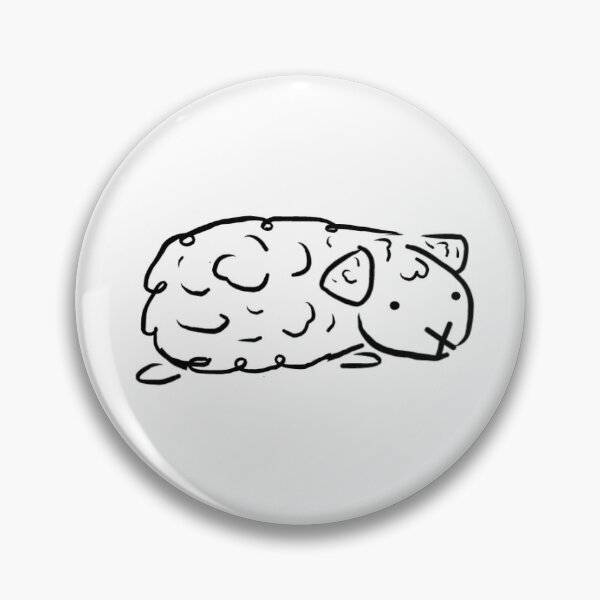 Item preview, Guinea Pig Curly Hair Cute designed and sold by AnnesLovelys.