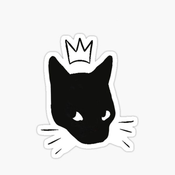 Crowned Cat Sticker