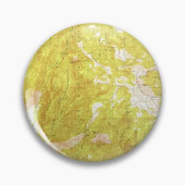 "Mesa Grande, CA from 1948 Vintage Map High Quality" Pin by