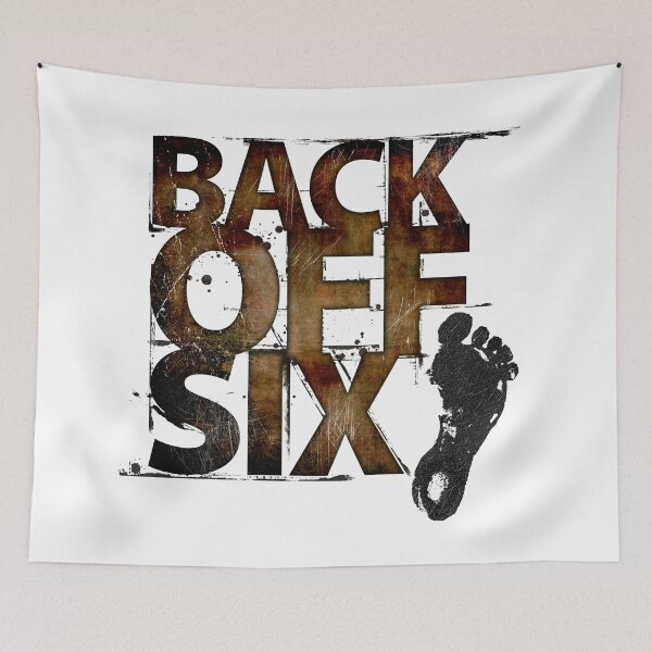 Item preview, Back Off Six Feet - Social Distancing Grunge Typography designed and sold by 26-Characters.