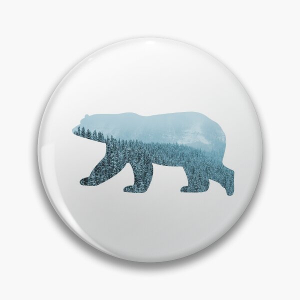 Item preview, Polar bear snow forest winter designed and sold by hashtagmorg.