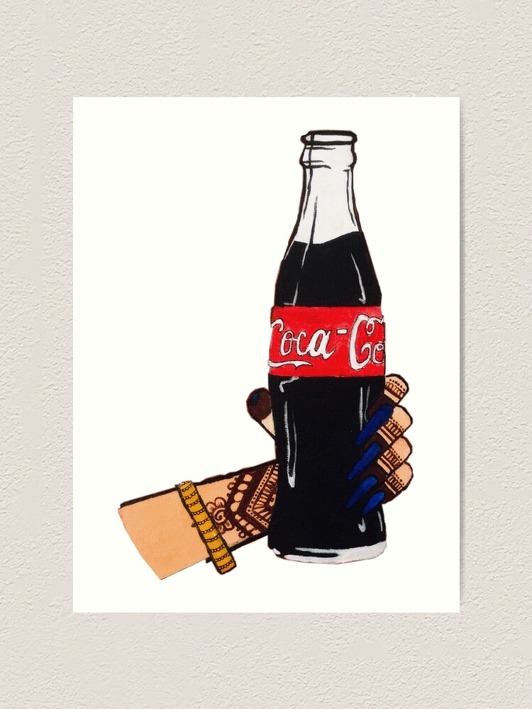 Coca Cola Baseball Art Print Poster