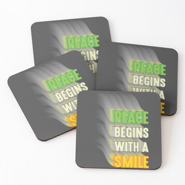 Item preview, Peace begins with a smile designed and sold by MadabinaDesign.