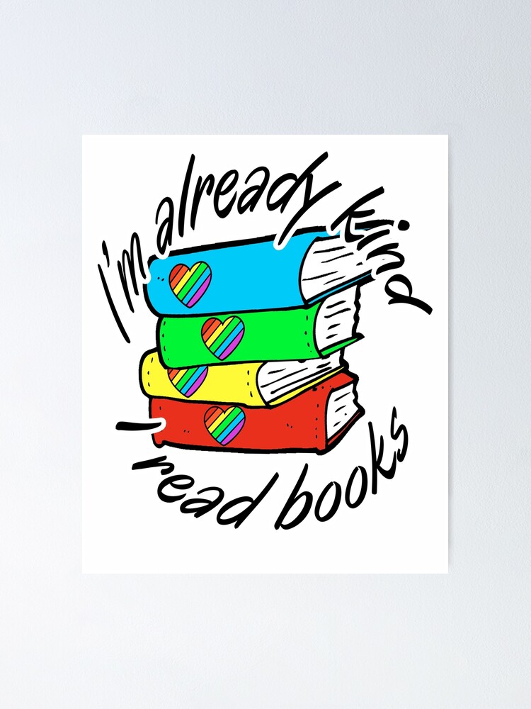 National Reading Day I M A Kind Reader Poster By Ahadrouf Redbubble