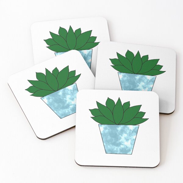 Item preview, Blue Sky Marble Succulent designed and sold by blejsart.