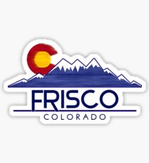 Frisco Colorado wood mountains Sticker