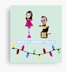 Stop Motion Christmas - Jeff/Annie (Style E) Canvas Print